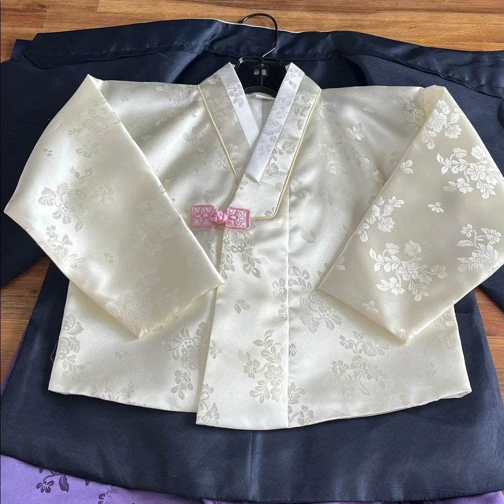 Boys Korean Hanbok Size 5 Blue Purple Like New